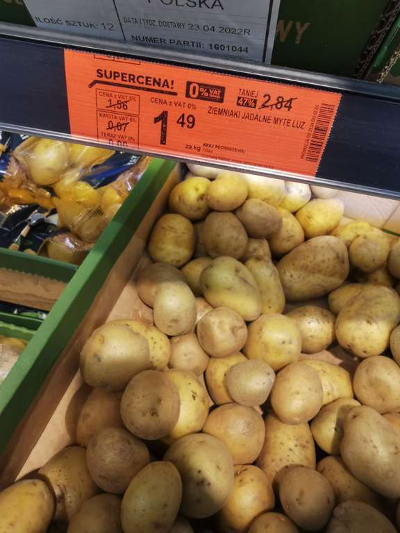 Ziemniaki myte 1kg w Biedronce