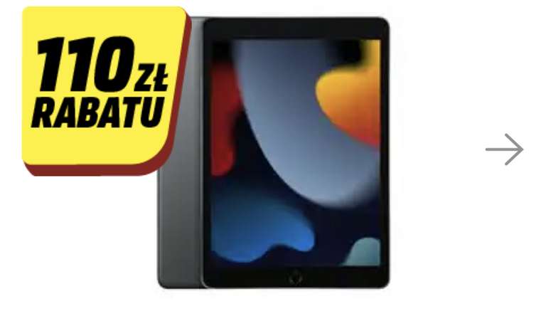 Tablet APPLE iPad 10.2 (9 gen.) 64GB Wi-Fi Gwiezdna szarość MK2K3FD/A dla klubowiczów