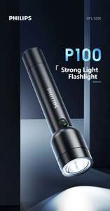 Philips SFL1236 akumulatorowa lampa LED latarka 4 tryby wielofunkcyjny samoobrona lampy kempingowe potężny daleki zasięg latarka 9$