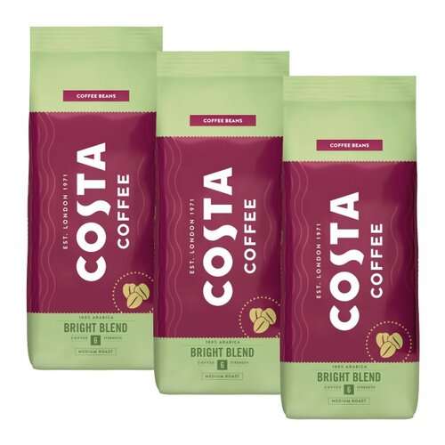 3x Kawa ziarnista Costa Coffee Bright Blend 1kg @InPost Fresh
