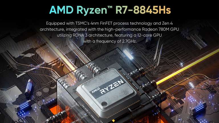 Laptop NBook Ultra Ryzen 7 8845HS 32GB DDR5 1TB SSD 165Hz 2560x1600 100% sRGB - $883.49