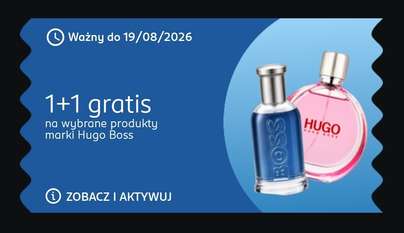 Rossmann: 1+1 gratis na wybrane perfumy i wody Hugo Boss...