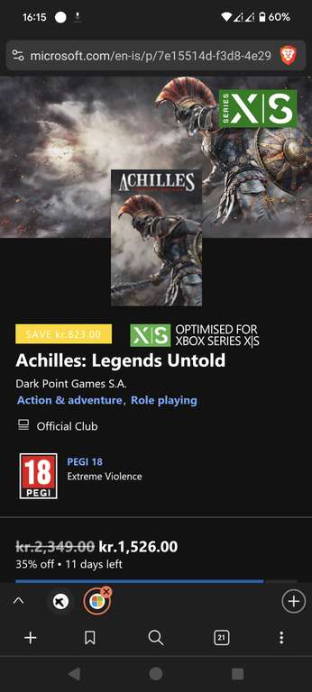 Achilles: Legends Untold xbox