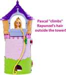 Mattel Disney HMV99 Zestaw wieża i lalka Roszpunka