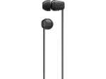 Słuchawki bezprzewodowe SONY WI-C100 (czarne, BT, 25h na baterii) @ Media Markt