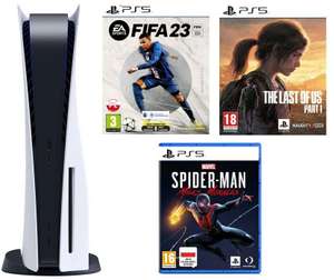 Konsola PS5 + FIFA 23 + Last of Us cz. 1 + Spider-Man Miles Morales