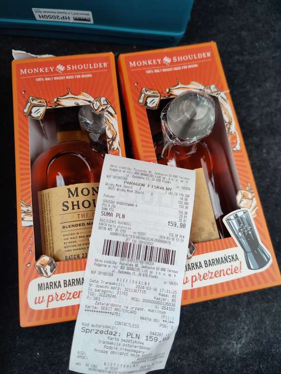 2x Whisky Monkey Shoulder Lidl 0,7L 40% (79,99 sztuka)
