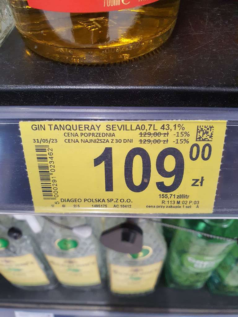 Gin Tanqueray Sevilla 0,7l