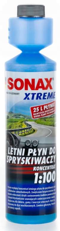 SONAX XTREME koncentrat - letni płyn do spryskiwaczy (wydajność na 25 litrów gotowego płynu) @ Allegro Smart