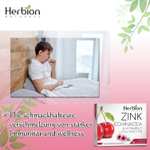 Herbion Naturals - cukierki na odporność z cynkiem i witaminą C o smaku wiśniowym, opakowanie 18 sztuk
