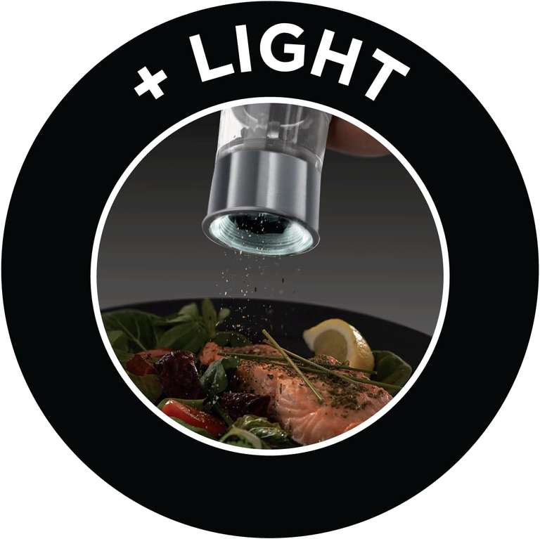 Młynki elektryczne Russell Hobbs - do pieprzu i soli, z regulacją stopnia mielenia, oświetlenie LED