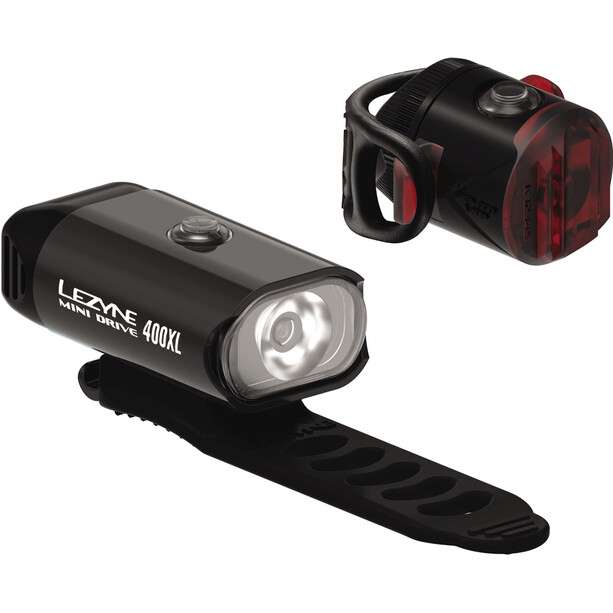 Zestaw oświetlenia rowerowego Lezyne Mini Drive 400/Femto USB Drive