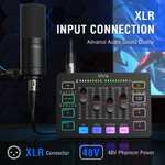 Interfejs audio Fifine AmpliGame SC3 (1x XLR, RGB, efekty) | Wysyłka z CN | $37.69 @ Aliexpress