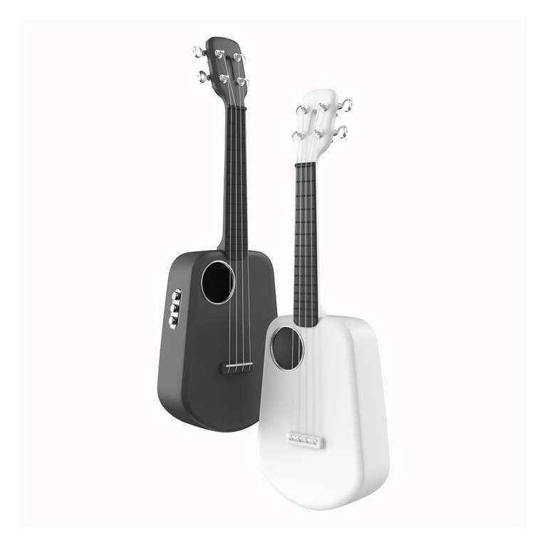 Ukulele Populele 2 Pro (smart ukulele, apka do nauki grania, USB-C, 1600 mAh, białe lub czarne) @ Banggood