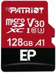 Karta pamięci Patriot 128 GB A1 V30 microSD - zapis/odczyt 80/100 MB/s @ Amazon