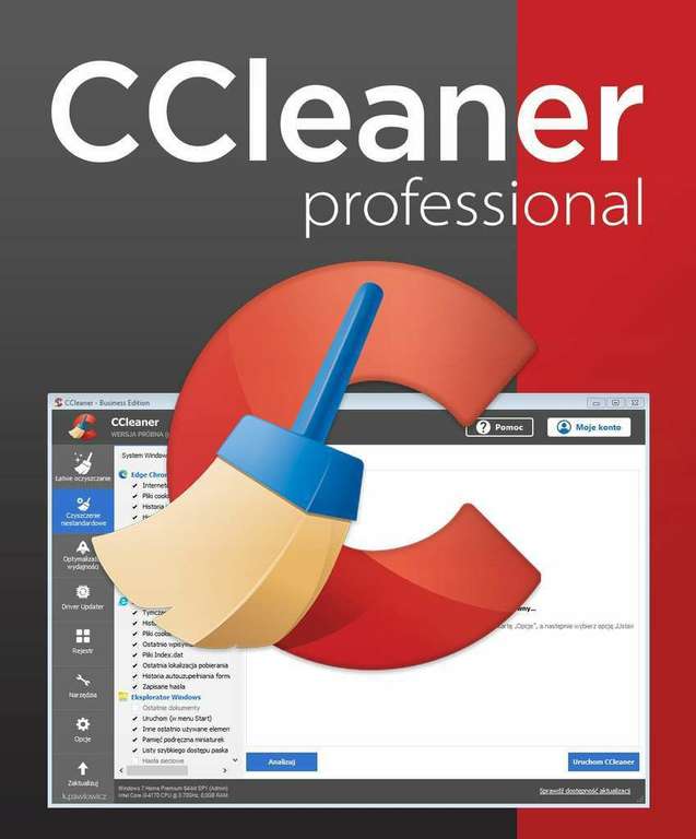CCleaner Professional za 1 zł - licencja na rok
