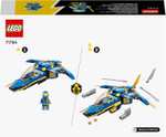 LEGO NINJAGO 71784 Odrzutowiec ponaddźwiękowy Jay’a EVO | Przy 2szt po 20.94 - tylko Prime