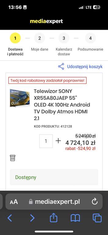 Tv Oled Sony 55 cali A80J