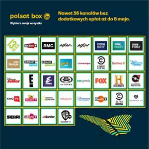 Odkodowane kanały w Polsat Box do 8 maja 2022r. (36 kanałów)