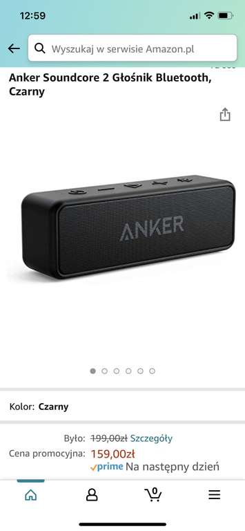 Anker Soundcore 2 Głośnik Bluetooth, Czarny