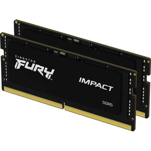 ( 537,26złz ratami) Pamięć RAM KINGSTON Fury Impact 2x16GB DDR5 4800MHz sodimm(CL38)