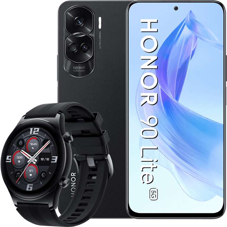 Smartfon Honor 90 LITE 5G 256GB (z usługami Google) + Honor Watch GS 3