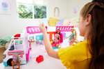 Barbie Karetka Mobilna klinika Zestaw z transformacją, światełkami i dźwiękami + ponad 20 akcesoriów, HKT79