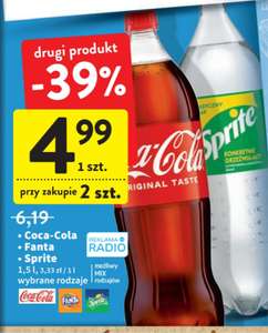 Coca-cola Fanta Sprite 1.5L przy zakupie 2