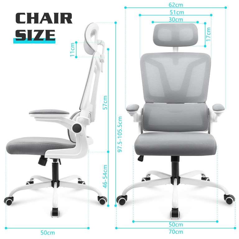 Fotel ergonomiczny biurowy 76,99 €