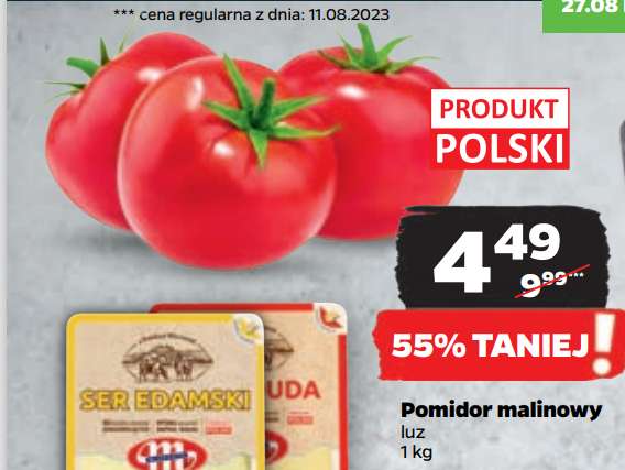 Pomidory malinowe - 4,49 zł/kg @Netto