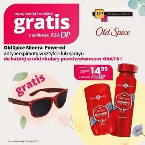 Okulary Przeciwsłoneczne Gratis przy zakupie antyperspirantu Old Spice Mineral Powered w Drogerie Polskie
