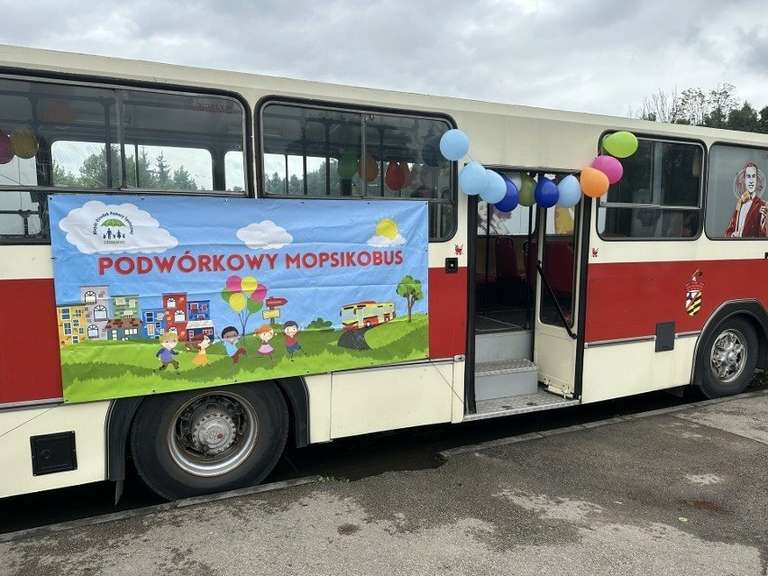"MopsikoBus" Jelcz 120M jeździć będzie bezpłatnie po dzielnicach Sosnowca >>> wakacyjne atrakcje dla dzieci