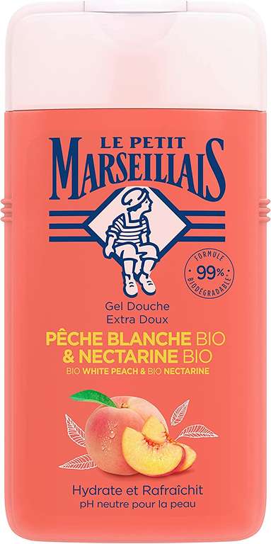Le Petit Marseillais żel pod prysznic biała brzoskwinia bio/nektarynka bio 250 ml