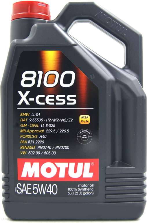 Olej silnikowy syntetyczny Motul 8100 X-Cess 5W40, 5L