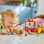 LEGO City 60375 Remiza strażacka i wóz | LEGO City 60363 Lodziarnia | LEGO Classic 11028 Kreatywna zabawa pastelowymi kolorami strażacki