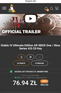 Gra Diablo 4 Ultimate Xbox Argentyna