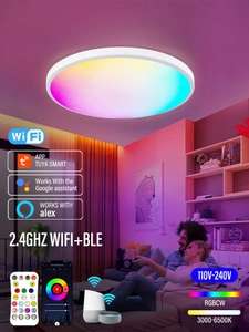 Lampa sufitowa LED WIFI RGBCW (110V-130V)- 13,45$