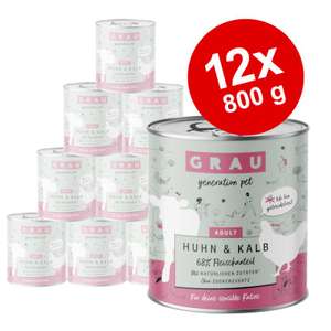 Grau - mokra, bezzbożowa karma dla kota, 12x800 gramów