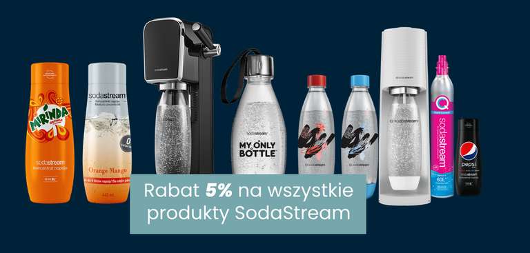 SodaStream Terra - Biały/Czarny zestaw startowy (-5% pozostałe produkty SodaStream, -30% na wymianę butli + zniżki na pozostały asortyment))