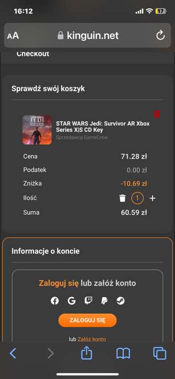 STAR WARS Jedi: Survivor AR Xbox Series X|S CD Key