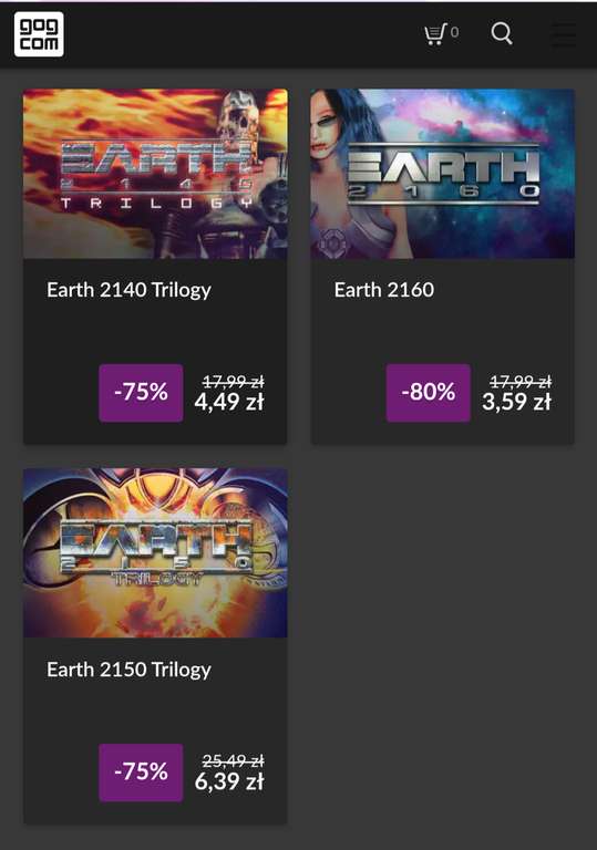 Wyprzedaż gier RTS z serii Earth na GOG | Earth 2140 Trilogy | Earth 2150 Trilogy | Earth 2160