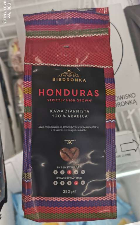 Kawa Arabica Biedronka Premium Peru Honduras India 250g