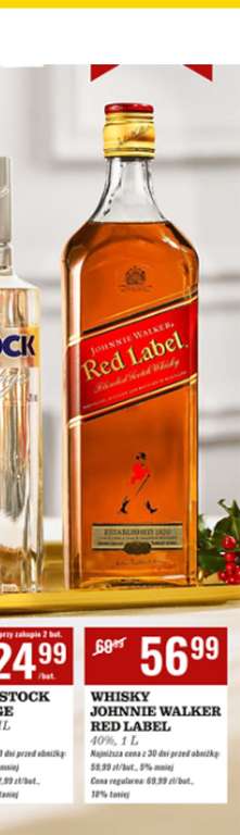 Whisky Johnnie Walker Red Label cena za 1l