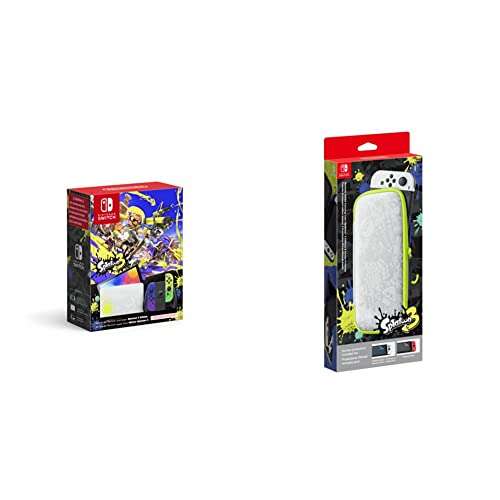 Konsola Nintendo Switch (model OLED) — Splatoon 3 Edition + etui i zabezpieczenie ekranu — Splatoon 3 Edition | 369€ + 4,99€ dostawa