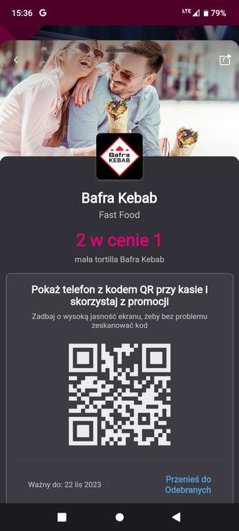 Bafra kebab 2 w cenie 1 magenta moments T-Mobile