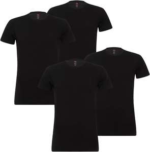 Levis Solid Crew T-shirt 4 szt. czarne M, L, XL, Białe M