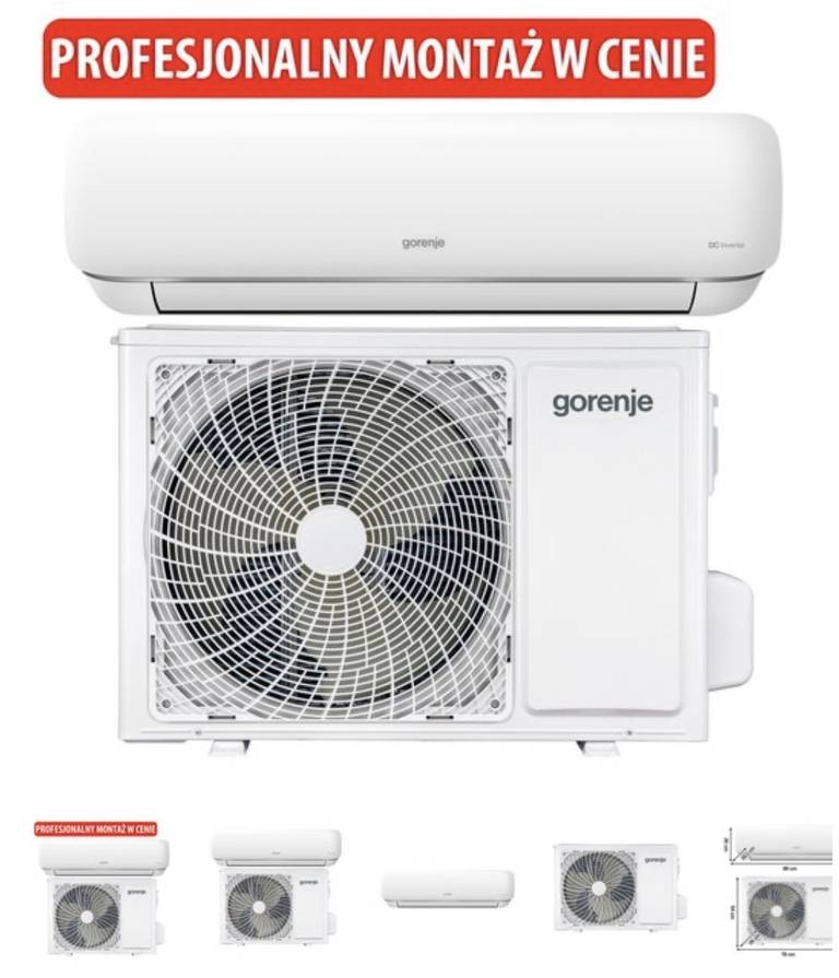 Klimatyzator GORENJE PAN35IN KG PAN35OUT2 z usługą montażu