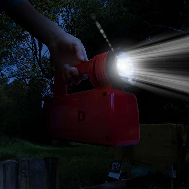 Retoo Ładowalna latarka ręczna do użytku na zewnątrz, w przypadku awarii zasilania, lampa błyskowa, lampa ręczna na wędrówki, do wędkowania