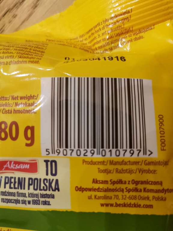 Paluszki Beskidzkie o smaku sera i cebulki Biedronka 3.49zł zamiast 4.47zł