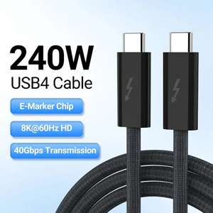 4.0 USB kabel typu C 240W US $6.99